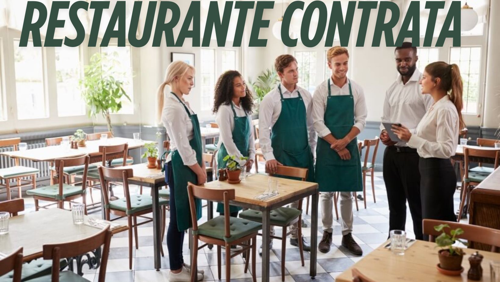 CONTRATAÇÕES ABERTAS PARA TRABALHAR EM RESTAURANTE